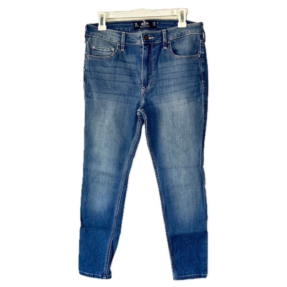 Hollister Super Skinny Stretch Jeans Size 12s High Rise Medium Wash 31 X 26
